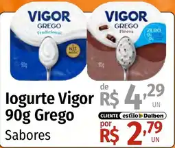 Supermercado Dalben logurte vigor 90g grego sabores oferta