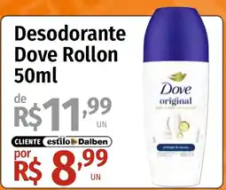 Supermercado Dalben Desodorante Dove Rollon oferta