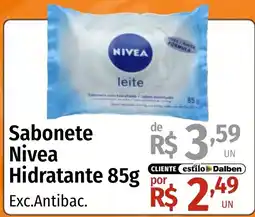 Supermercado Dalben Sabonete nivea hidratante oferta