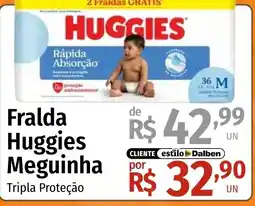 Supermercado Dalben Fralda Huggies Meguinha oferta
