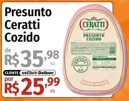 Supermercado Dalben Presunto Ceratti Cozido oferta