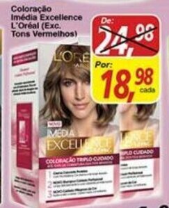 Supermercados Guanabara Coloracao Imedia Excellence L'Oreal oferta