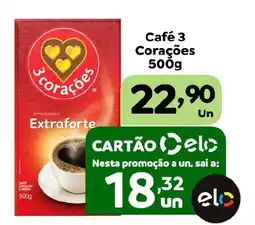Supermercados Kawakami Café 3 Corações Extraforte oferta