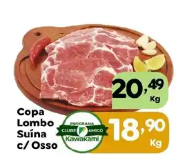 Supermercados Kawakami Copa Lombo Suína c/ Osso oferta