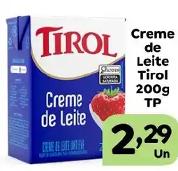 Supermercados Kawakami Creme de Leite Tirol oferta