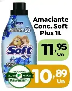Supermercados Kawakami Amacianete conc. soft plus 1l oferta