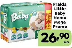 Supermercados Kawakami Fralda little baby nemo mega promo oferta