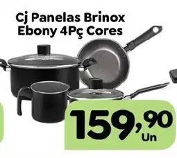 Supermercados Kawakami Cj Panelas Brinox Ebony 4Pç Cores oferta