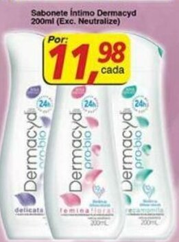 Supermercados Guanabara Sabonete Intimo Dermacyd 200ml oferta