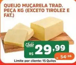 Supermercados Pague Menos Queijo muçarela trad. oferta