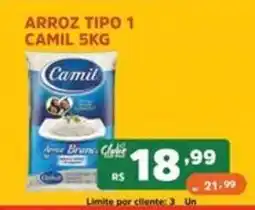 Supermercados Pague Menos Arroz tipo 1 camil oferta