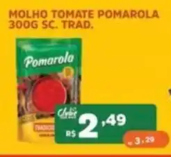 Supermercados Pague Menos molho tomate pomarola oferta