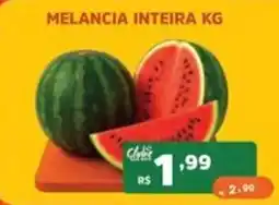 Supermercados Pague Menos Melancia inteira kg oferta