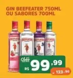 Supermercados Pague Menos gin beefeater 750ml ou sabores 700ml oferta