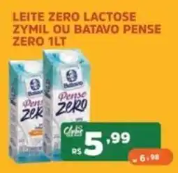 Supermercados Pague Menos Leite zero lactose zymil ou batavo pense zero 1lt oferta