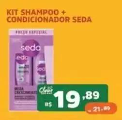 Supermercados Pague Menos Kit shampoo + condicionador seda oferta