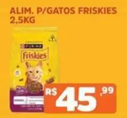 Supermercados Pague Menos Alim. p/gatos friskies oferta