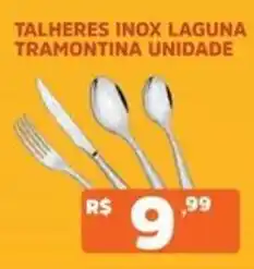Supermercados Pague Menos talheres inox laguna tramontina unidade oferta