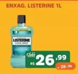 Supermercados Pague Menos Listerine cool mint oferta