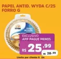 Supermercados Pague Menos Papel antid. wyda c/25 forro g oferta