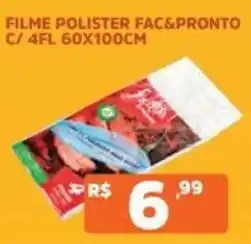 Supermercados Pague Menos filme poliester fac&pronto oferta