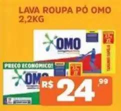 Supermercados Pague Menos Lava roupa pó omo oferta