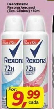 Supermercados Guanabara Desodorante Rexona Aerosol 150ml oferta