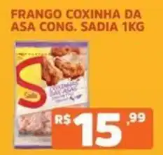 Supermercados Pague Menos Frango coxinha da asa cong. sadia oferta