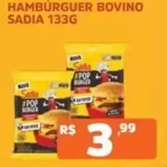 Supermercados Pague Menos Hambúrguer bovino sadia oferta