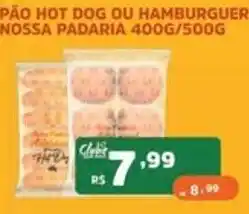 Supermercados Pague Menos Pão hot dog ou hambúrguer oferta