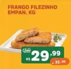 Supermercados Pague Menos Frango filezinho empan. kg oferta