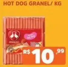 Supermercados Pague Menos hot dog granel oferta
