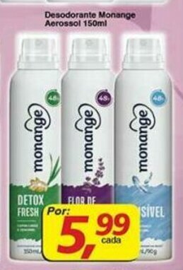 Supermercados Guanabara Desodorante Monange Aerossol 150ml oferta