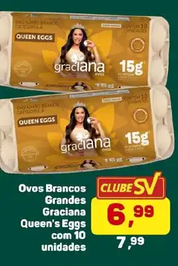 Supermercados São Vicente Ovos brancos grandes graciana queen's eggs oferta