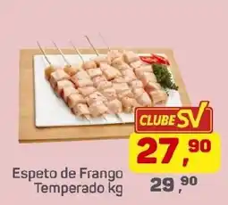 Supermercados São Vicente Espeto de Frango Temperado kg oferta
