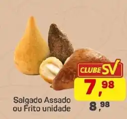 Supermercados São Vicente Salgado Assado ou Frito unidade oferta