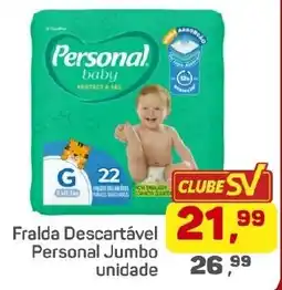 Supermercados São Vicente Fralda descartável personal jumbo oferta