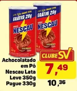 Supermercados São Vicente Achocolatado em Pó Nescau Lata oferta