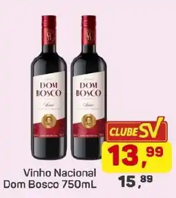 Supermercados São Vicente Vinho Nacional Dom Bosco oferta