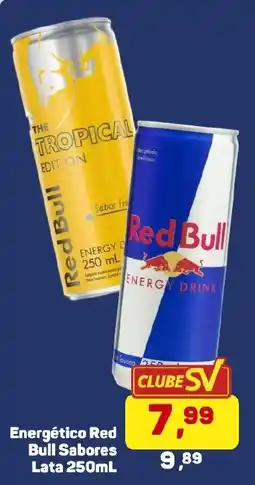 Supermercados São Vicente Energético Red Bull Sabores oferta