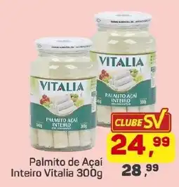 Supermercados São Vicente Palmito de Açaí Inteiro Vitalia oferta