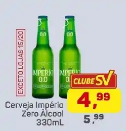Supermercados São Vicente Cerveja Império Zero Álcool oferta