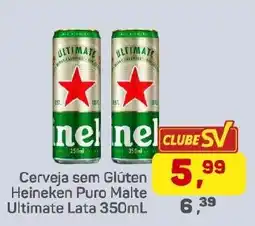 Supermercados São Vicente Cerveja sem Glúten Heineken Puro Malte Ultimate Lata oferta