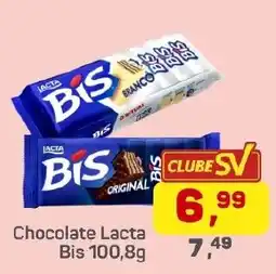 Supermercados São Vicente Chocolate lacta bis 100,8g oferta