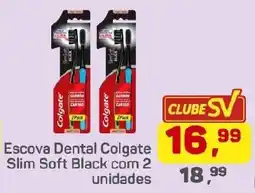 Supermercados São Vicente Escova Dental Colgate Slim Soft Black oferta