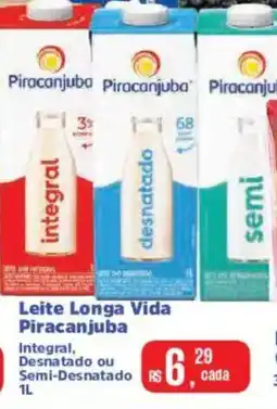 Supermercados Mateus Leite Longa Vida Piracanjuba oferta
