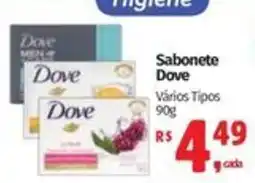 Mix Mateus Sabonete dove vários tipos oferta