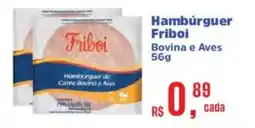 Supermercados Mateus Hambúrguer friboi bovina e aves oferta
