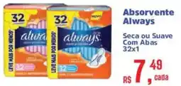 Supermercados Mateus Absorvente always oferta