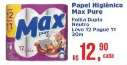 Supermercados Mateus Papel Higiênico Max Pure oferta